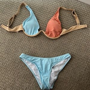 Color block bikini, size small, never worn